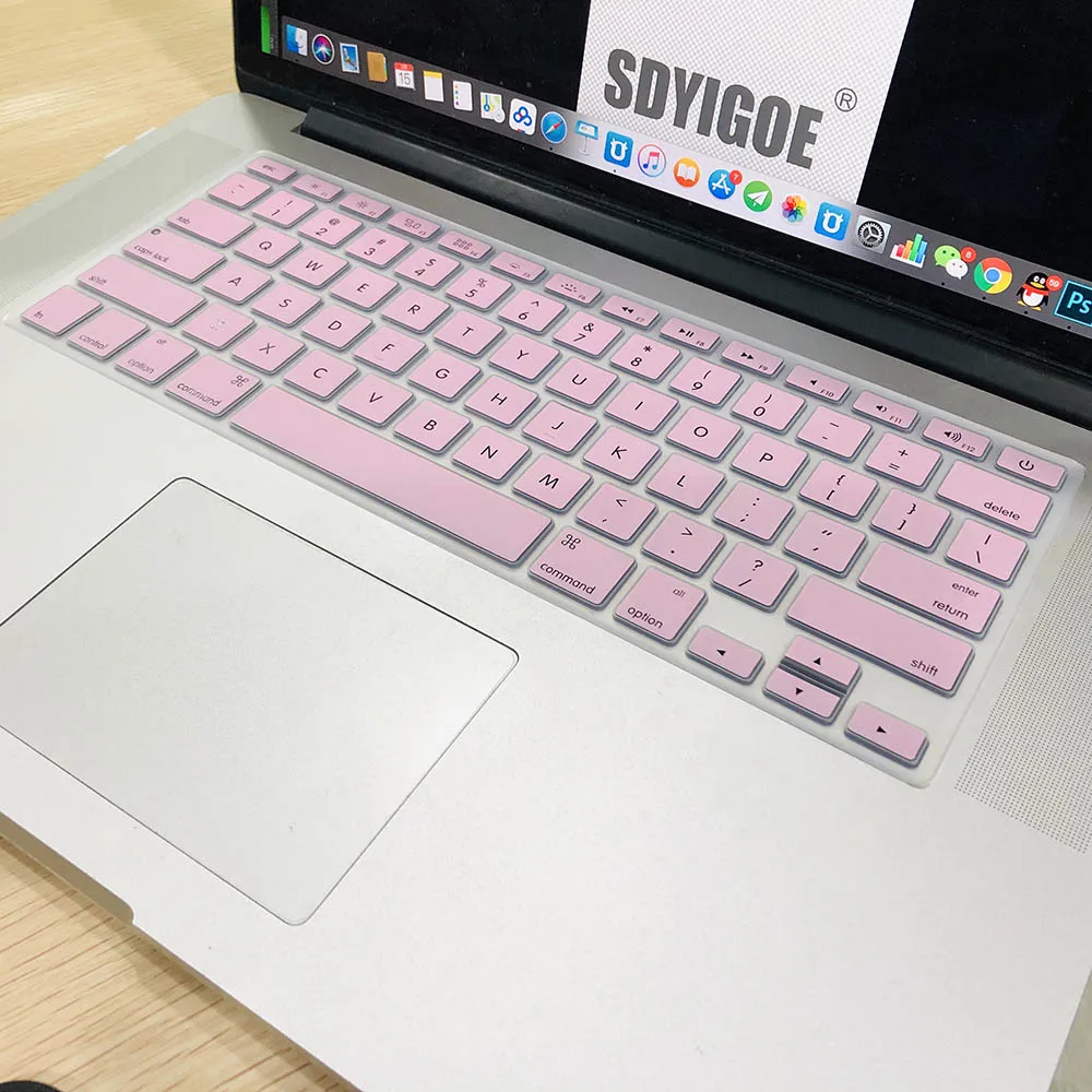 Клавиатура для ноутбука, чехол для macbook air 13 pro 15 дюймов A1466 A1502 A1278 A1398, Силиконовая накладка для клавиатуры, цветная защитная пленка - Цвет: K