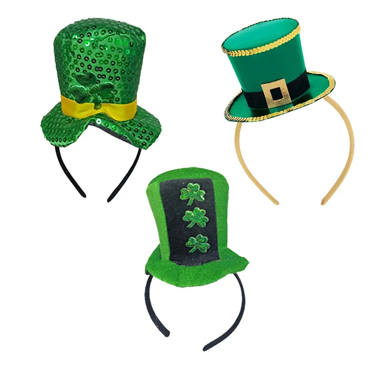 

St Patricks Day Green Hairband Ireland Clover Irish Carnival Accessories for Party Hairpins Saint Patrick St Patrick's Day Hair