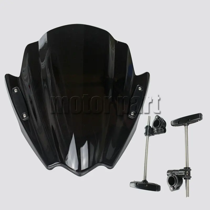 Лобовое стекло мотоцикла для 2006 2014 Yamaha FZ1 FZ1N FZ6 S2 FZ8 XJ6 XJ6N черные бруски из АБС