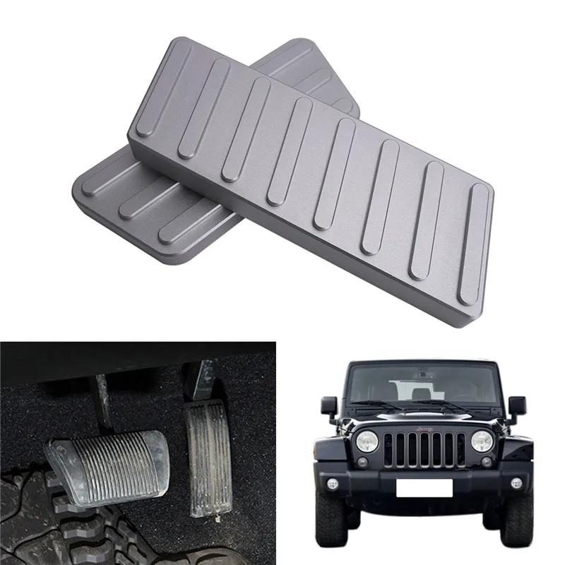 

For 2007-2016 Jeep Wrangler JK Aluminium Foot Pedals Gas Brake Pedal Pads Accelerator Plate Cover Left Side Interior Accessory /