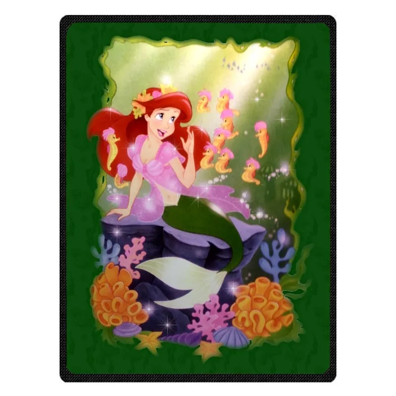 New Customized Soft Warm Blanket Coral Fleece Throw Travel Blankets The Little Mermaid Printed Kids Baby Blanket Blankets Aliexpress