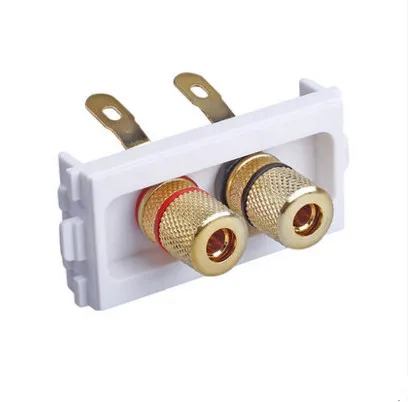 

Speaker module audio panel Banana plug Socket/power amplifier wall socket Banana audio binding post 86 type panel for speaker