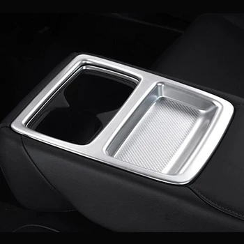 

For Honda Accord 10th 2018 2019 ABS Matte and Carbon fibre Car rear water cup frame Cover trim car styling Accessories 1pcs