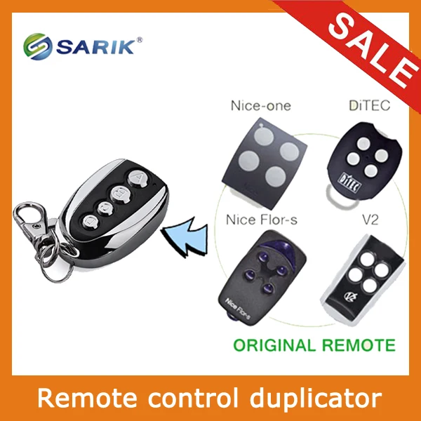 

433mhz rolling code hcs 301 Nice flors/Nice one/DiTEC/V2 duplicator remote control
