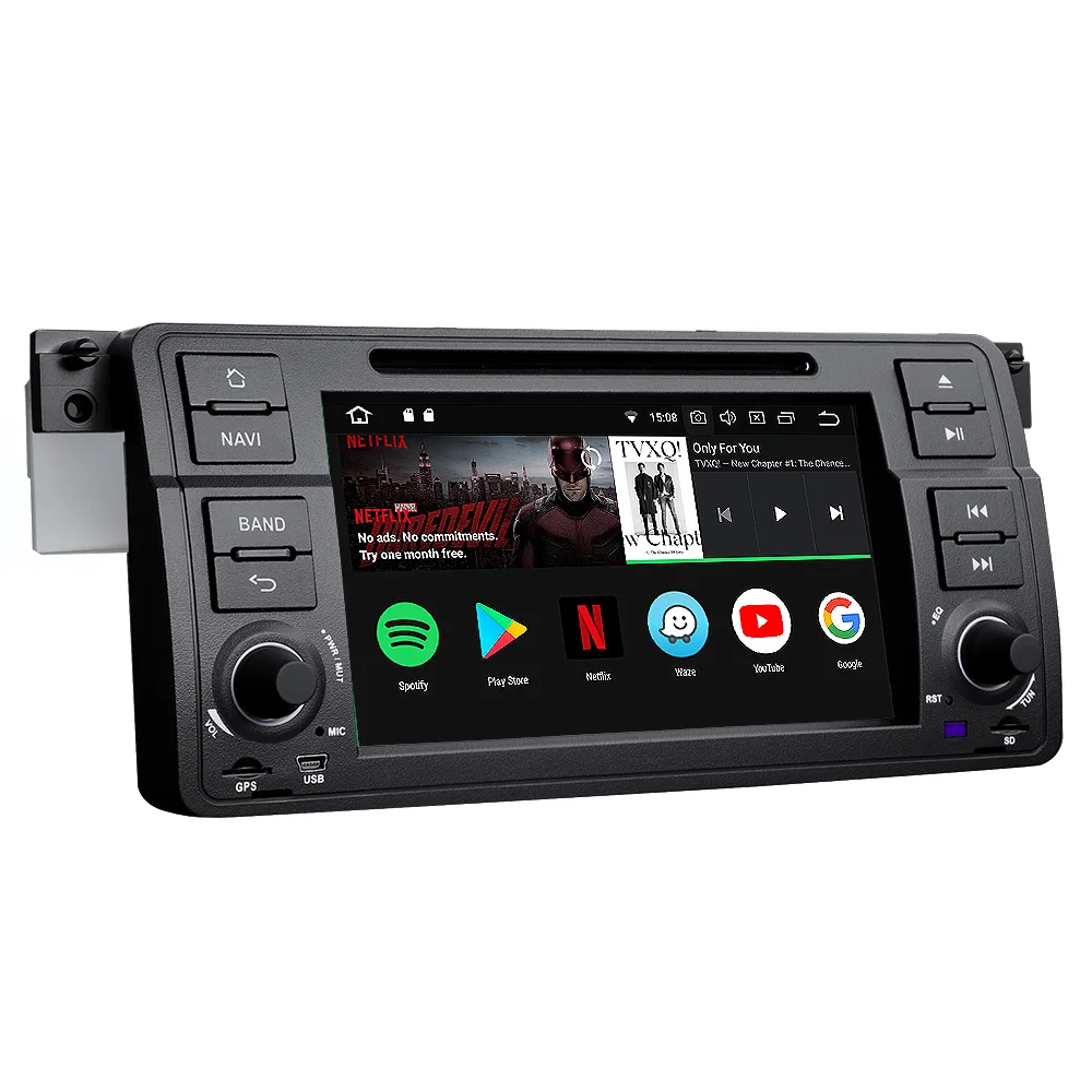 Perfect 7" Android 8.0 Oreo OS Car DVD Multimedia Navigation GPS Radio for BMW 3 Series E46 1998-2006 with Split Screen Mode Support 1