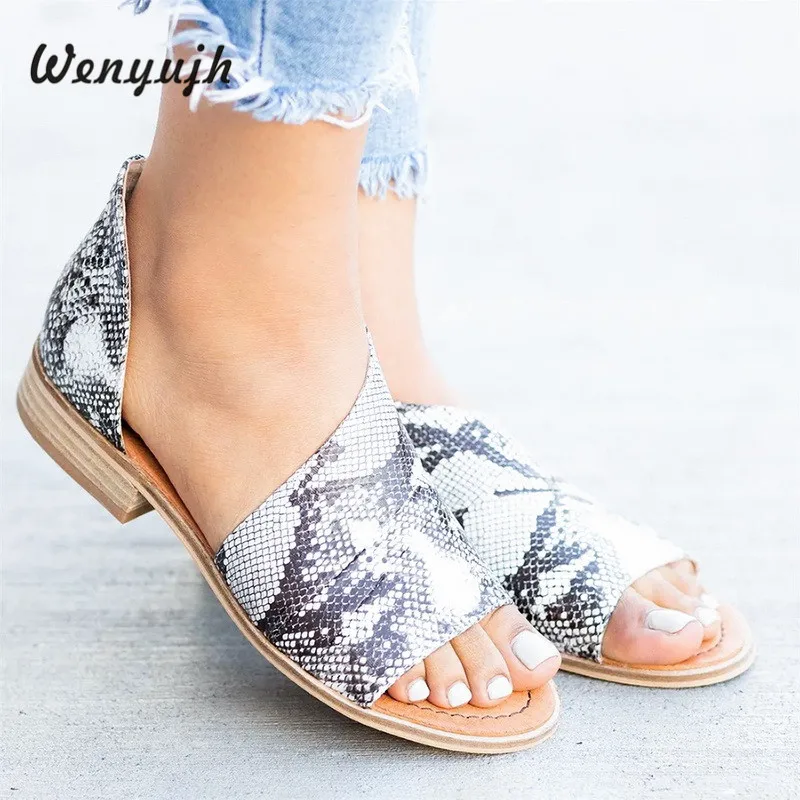 

Womens Sandals Summer Shoes Fashion Casual Rome Peep Toe Low Heels Leopard Square Heel Shoes Sandals sandalen sandali donna