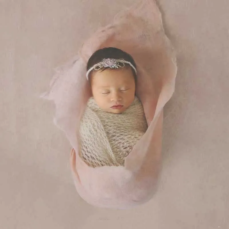 60*60 см новорожденных одеяло для фото Цветочный стиль шерсть флис одеяло для новорожденного фон для позирования мягкая корзина Stuffer реквизит