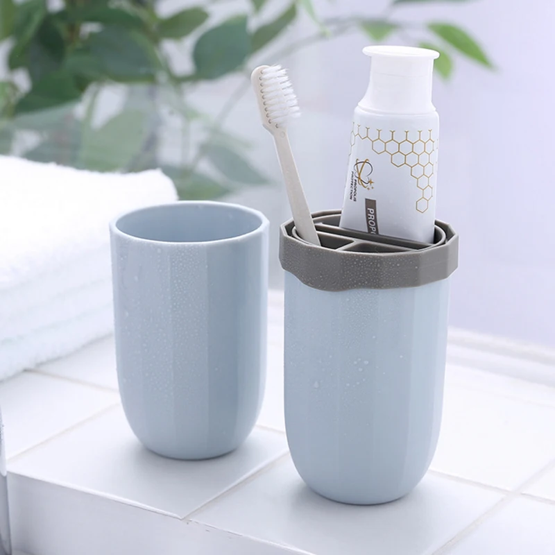 

Simple travel toothbrush box portable wash cup brush tooth cup set tooth with toothpaste toothpaste storage