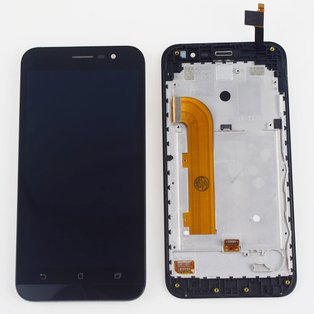 Для ASUS Zenfone Go ZB500KL ЖК рамка сенсорный экран дигитайзер сенсор в сборе для G0 дисплея