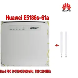 (Да optus логотип) открыл Huawei e5186 e5186s-61a 700/1800/2600 мГц FDD 2300 мГц TDD беспроводной 4 г 300 м CPE wi-Fi роутера + 4 г антенны