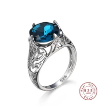 Luxury 0.75 Carat Oval Cut 925 Sterling Silver Rings For Women Cubic Zirconia Stone Engagement 925 Ring Female Wedding Band Ring Luxury 0.75 Carat Oval Cut 925 Sterling Silver Rings For Women Cubic Zirconia Stone Engagement 925 Ring Female Wedding Band Ring