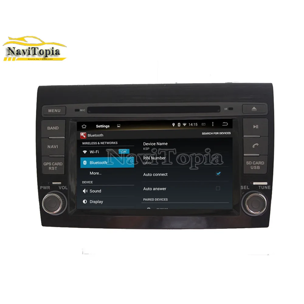 Flash Deal NAVITOPIA 7inch 4G RAM 64G ROM PX6 Six Core Android 9.0 Car DVD Player GPS Navigation for Fiat Bravo 2007 2008 2009 2010- 13