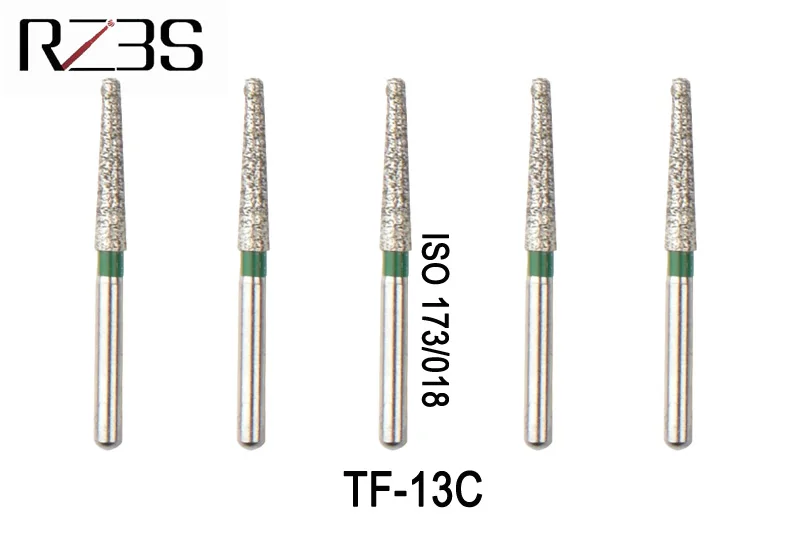 12 шт. стоматологический Алмазный ФГ 1,6 мм плоский конус Бур для NSK Стиль высокоскоростной воздушный турбинный TF-13C, TF-12F, TF-21F, TF-12EF, TF-21EF
