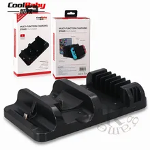 Для nintendo Switch зарядная док-станция Многофункциональный Профессиональный контроллер зарядная станция и подставка Joycon с 6 игровым хранение карт