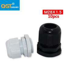 10 шт. Высокое качество IP68 M28 водонепроницаемый нейлоновый кабельный ввод