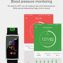 Bluetooth4.0 смарт-браслет Водонепроницаемый Сенсорный экран браслет монитор сердечного ритма Smartband Браслет для IOS и Android телефон