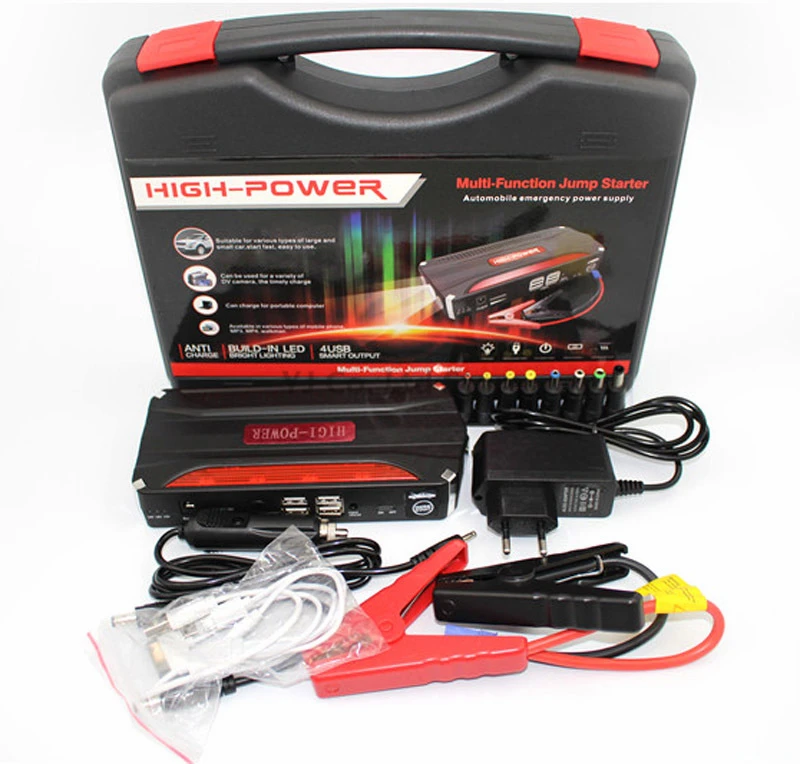 

Hot 68800mAh 4USB Multi-function Jump Starter battery Emergency Car Charger Power Bank Battery SOS Car Emergency Starter Hammer