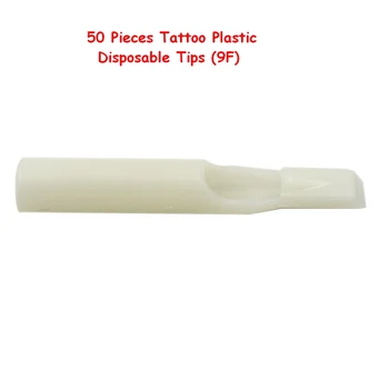 

Tattoo Supply 50 Pcs Plastic Disposable Tips(Nozzles) Round Flat Size Available (9F) Tattoo Tubes for Tattoo Machine 50 pcs/lot