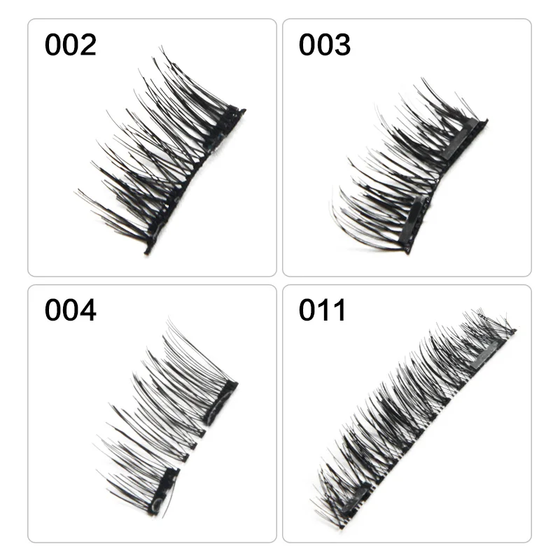 Марка Make Up Магнитная двойной магниты ресницы ручной Поддельные мягкие 3D норка
