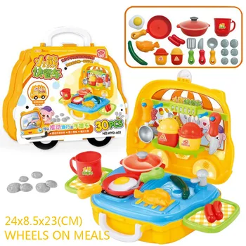 

Fun Plastic Baby Early Educational Kitchen Toys Makeup Medical Pretend Food Playset Children Kitchen Toys