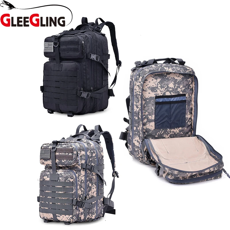 

GLEEGLING Multifunctional Fishing Bags Large-Capacity Military Tactical Backpack Fishing Outdoor Bags Fishing Accessories