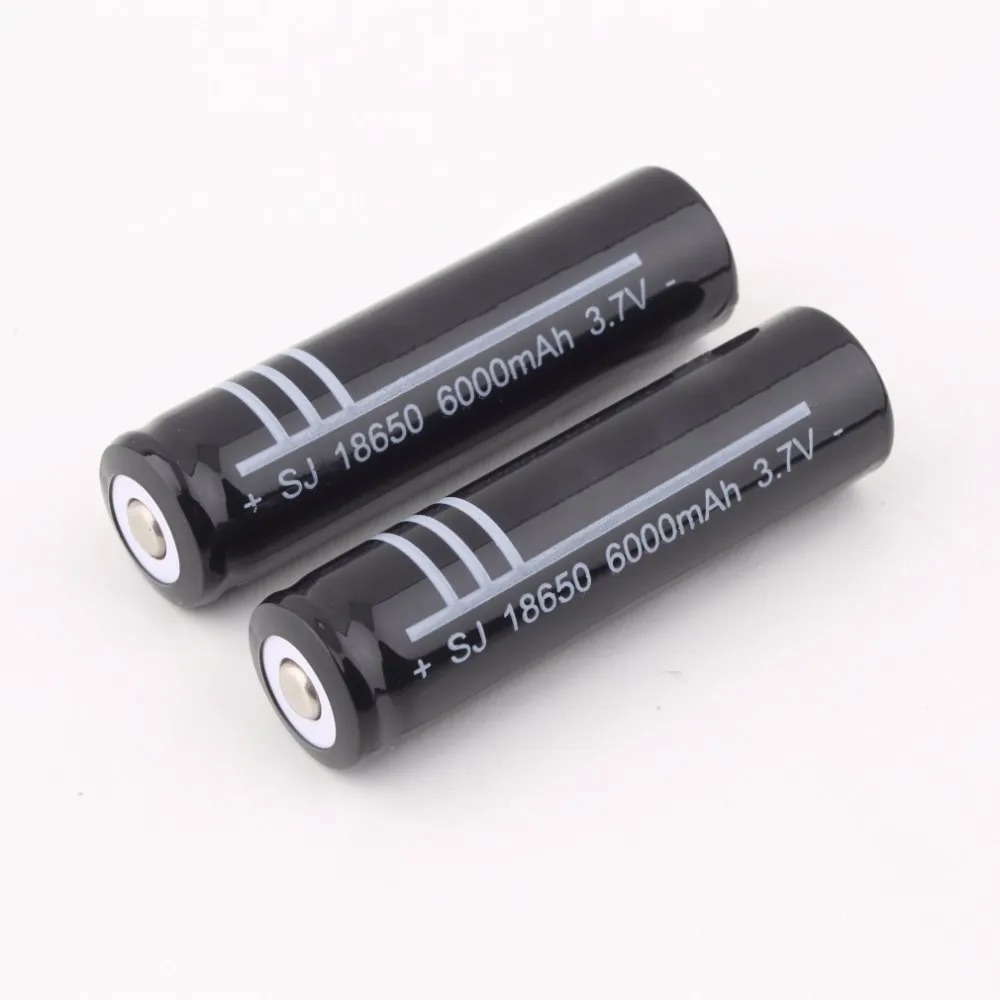 

10X 18650 battery 3.7V F60 black Li-ion Rechargeable Battery for Flashlight Hot New 18650 3.7v-Free Shipping