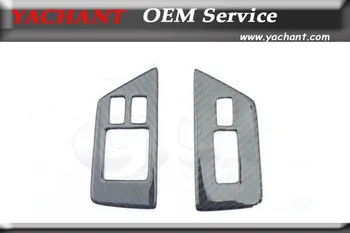 

Car-Styling Dry Carbon Fiber 2&2 Twill Weave Glossy Finish RSW Style Window Switch Panel Cover Fit For 08-13 Nissan R35 GTR LHD