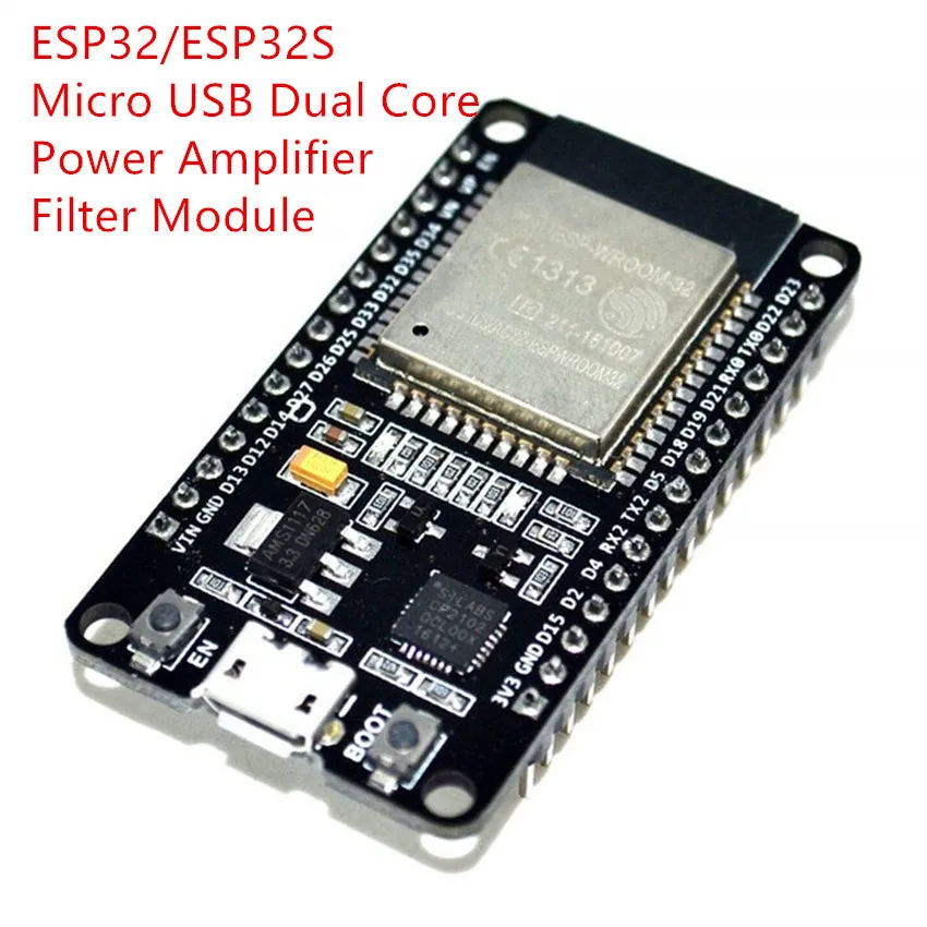 ESP32 ESP-32 ESP32S ESP-32S CP2102 беспроводная WiFi Bluetooth плата микро USB двухъядерный усилитель мощности модуль ультра-низкой мощности - Цвет: esp32 micro usb