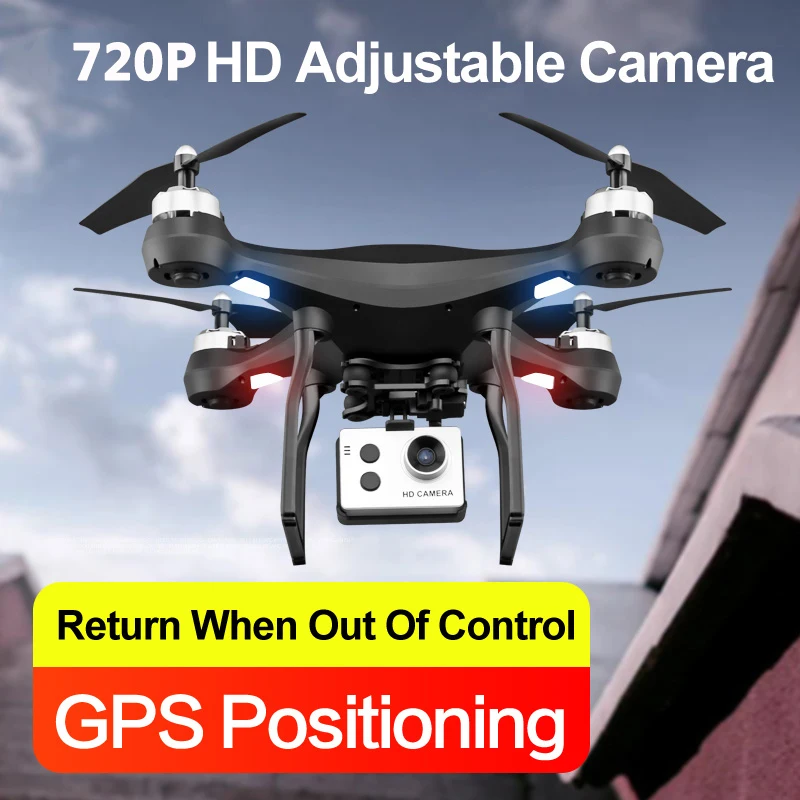 

HD 720P Drone 720P GPS Drone 720P Drone WIFI Multicolor GPS Stable Gimbal Altitude Hold Long Distance Control New RTF 5G Drone