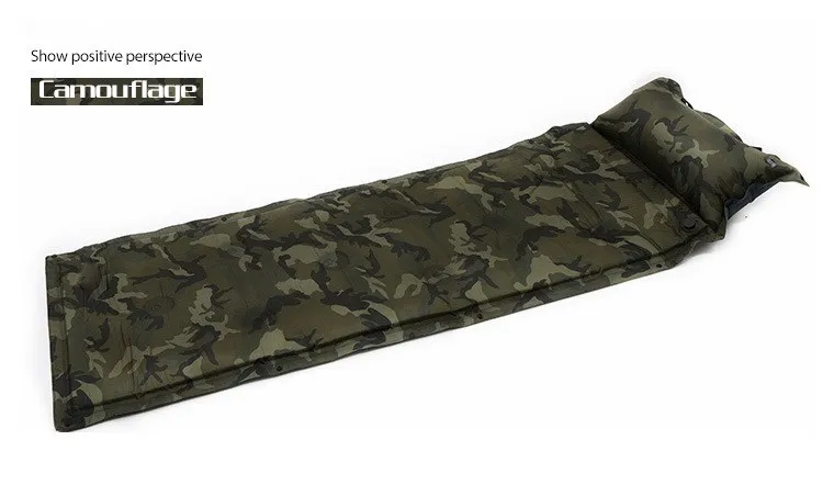 Автоматический надувной воздушный матрас Сверхлегкий походный Самонадувающийся коврик для пикника на открытом воздухе водонепроницаемое Надувное одеяло с подушкой