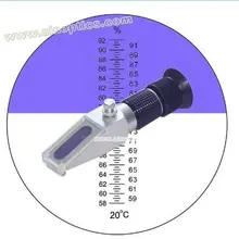 6 шт./партия ручной дизайн 58-92% рефрактометр Брикса RHBN-92TATC с вытянутой Калибровочная ручка