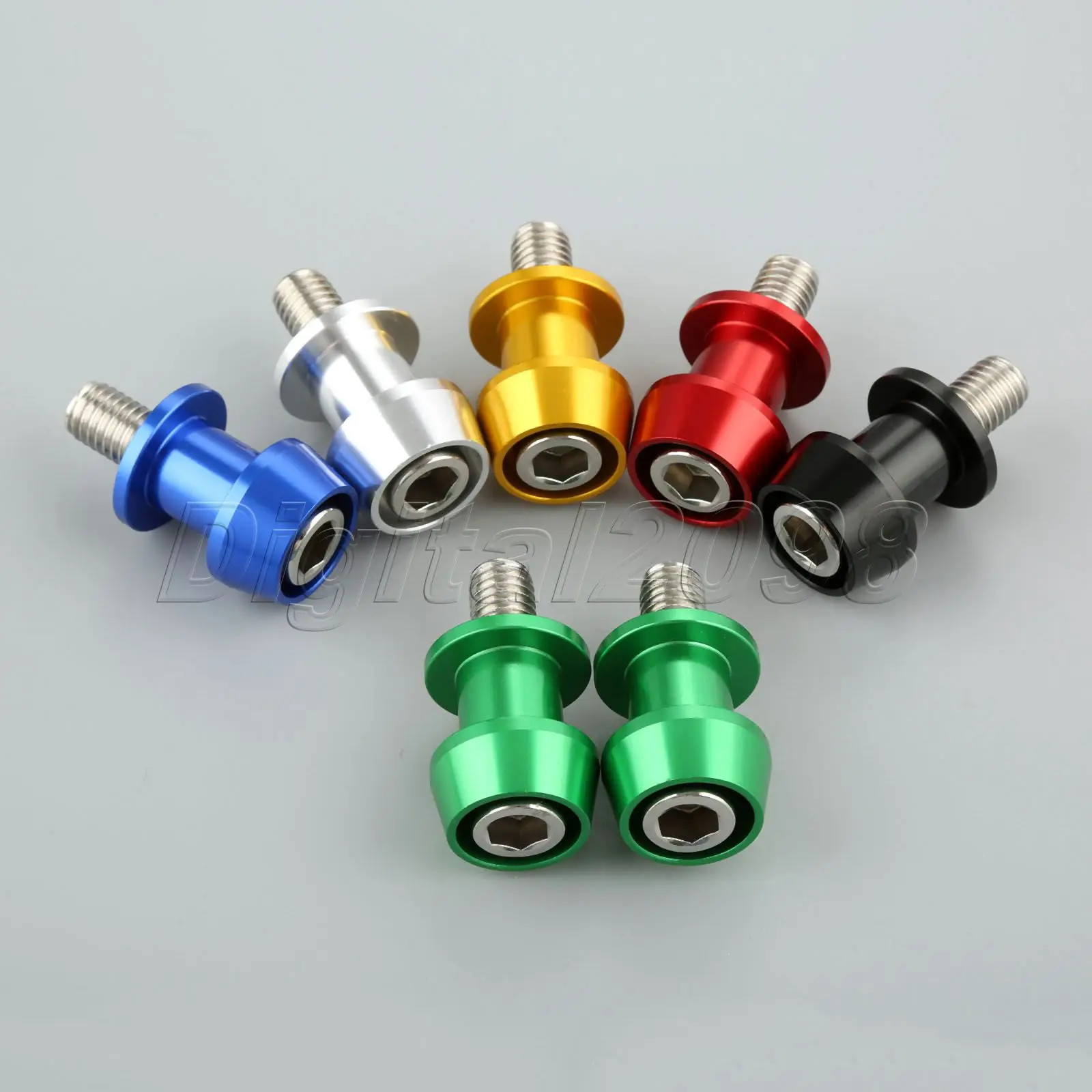 

Yetaha 2Pcs 8mm 10mm Motorcycle CNC Swingarm Swing Arm Spools Sliders Bobbins For Kawasaki Z800 KTM Honda Suzuki Ducati Z8W ZX6R