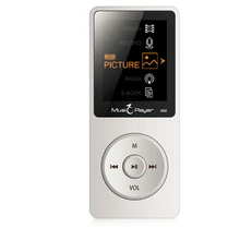 IQQ X02 Ultrathin 8GB MP3 Player With 1.8 Inch Screen Can Play Music 80 hours With FM E-Book Clock Data Video Mic Speaker Sport