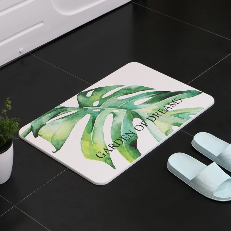 Newest Diatom Mud Foot Mat Bathroom Anti slip Carpet Absorbent Water