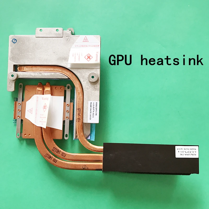 New notebook CPU fan with heatsink radiator copper tube module for FOXCONN-TM 6-31-P15SN-102 6-31-P15SN-201 GPU laptop cooling