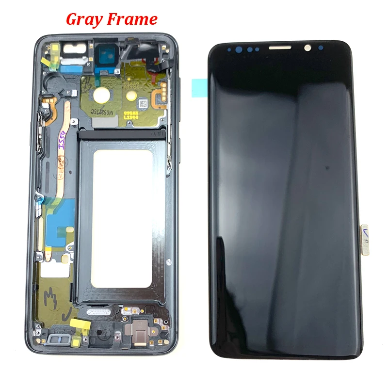 5," AMOLED протестированный ЖК-дисплей с рамкой для SAMSUNG Galaxy S9 S9+ Plus G960 сенсорный экран дигитайзер Замена дисплея+ инструмент
