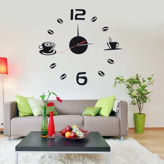 New Fashion Wall Clock DIY 3D Mirror Sticker Home Office Room Decor ... New Fashion Wall Clock DIY 3D Mirror Sticker Home Office Room Decor ...