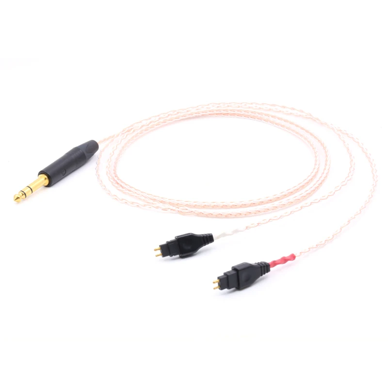 Free shipping 2m 5N OFC pure copper for Hd580 Hd600 Hd650 Hd25 Headphone Upgraded Cable