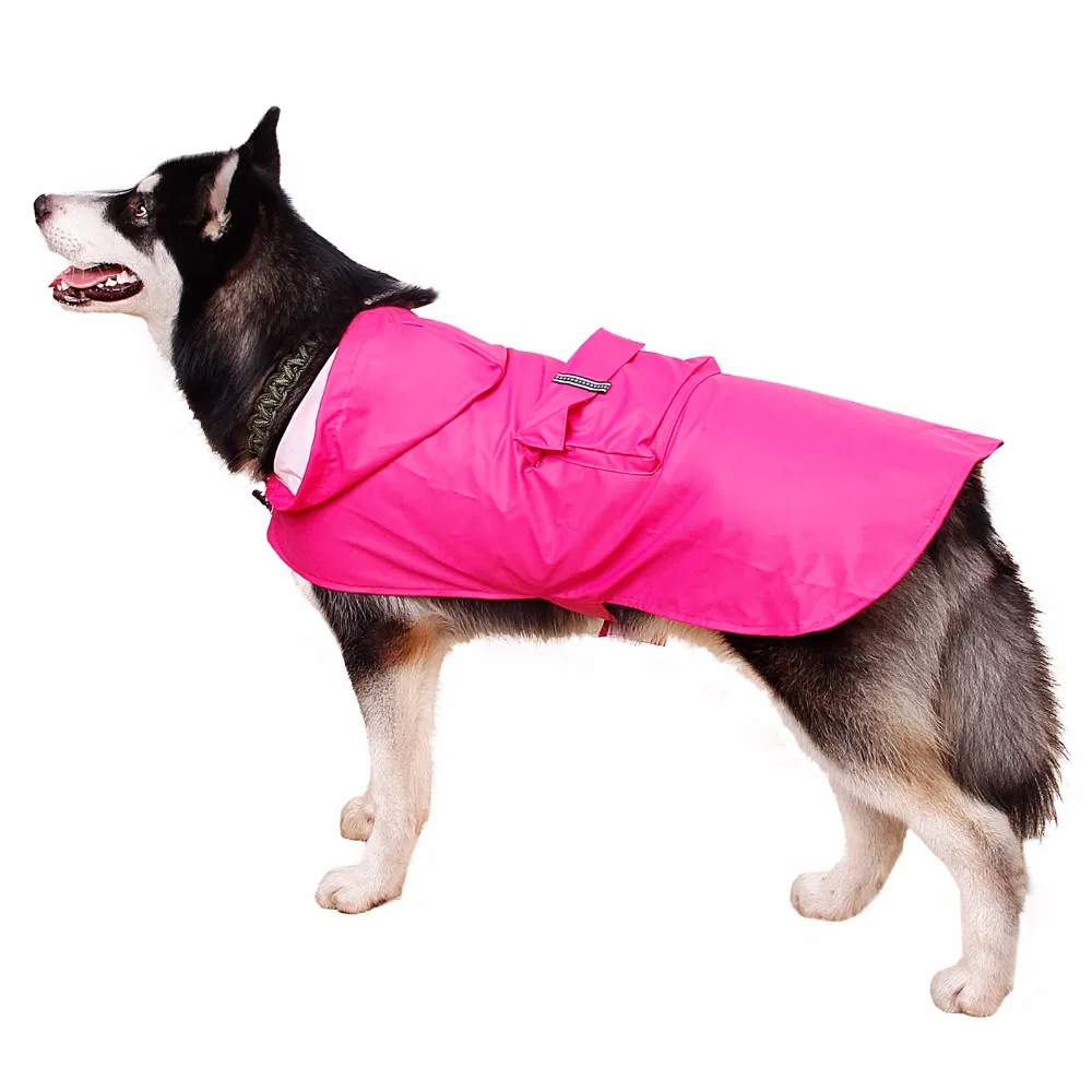 Pet Raincoat Hoody Waterproof Rain Jackets for Big Dog Cat High Quality