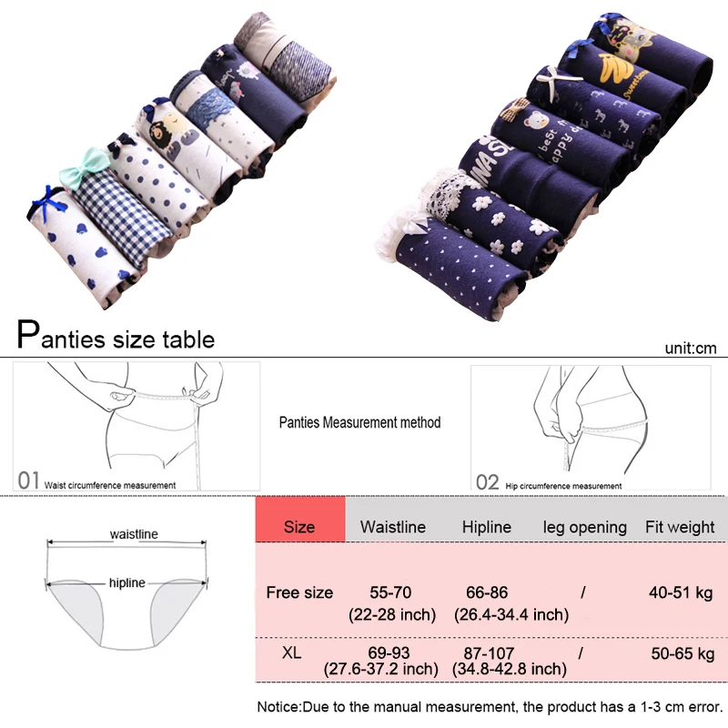 7 Pcs/lot Underwear Women Panties Lace Briefs Sexy Lingeries Cute Calcinhas Cotton Underwear - Image 2