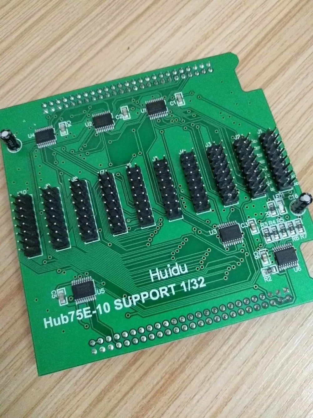 

HUIDU Full Color LED Screen Module Controller HD c10,c30,A30 ,R500 adapter ONLY HUB75E-10 adapter 10 x hub75e support 1-32 Scan