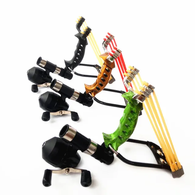 Velocity Hunting Fishing Slingshot Shooting Catapult Arrow Bow