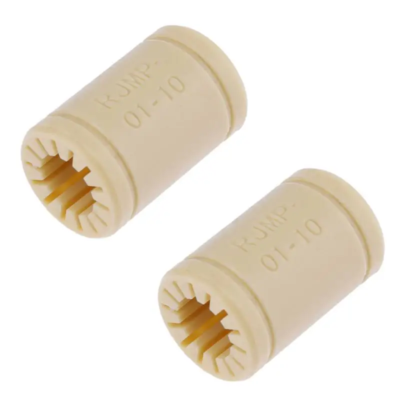 

Brand New 2pcs/set 10mm Plastic Shaft RJ4JP-01-10 Solid Polymer LM10UU Bearings for 3D Printer RepRap Prusa Mendel and So On