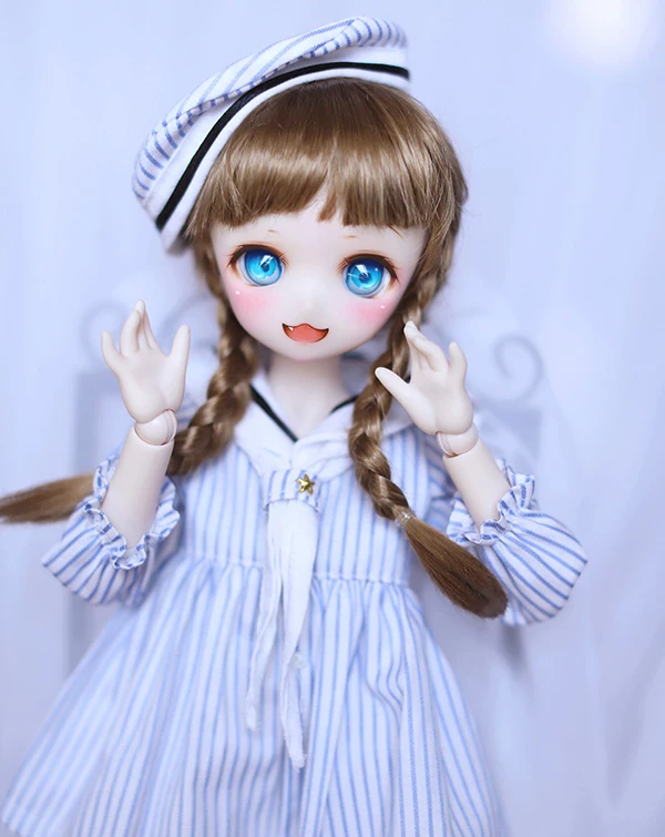 D01-P462 детская игрушка ручной работы 1/4 1/3 1/6 аксессуары для кукол BJD/SD/MDD парик милый двойной хвост 1 шт