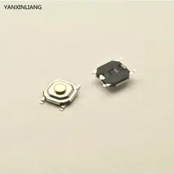 50 шт./лот 5,2*5,2*1,7 мм 4 PIN SMT SMD металлический Тактильные Кнопочный переключатель такт переключения отличное качество