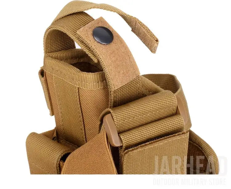 Militar do Exército Tactical Airsoft Nylon Bolsa Queda Perna Paintball Caça Universal Pistol Drop Leg Cintura Holster Bag 600d 20 High Quality Esporte e Lazer
