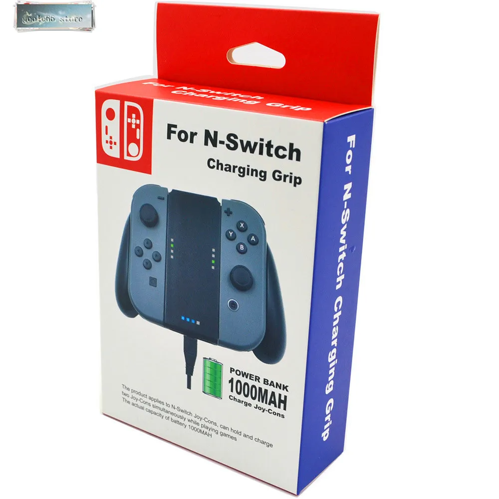 

1000Mah Charging Battery Capacity for Nintend Switch NS Joy-Con Power Bank Controller Charger Stand Holder Grip with USB Cable