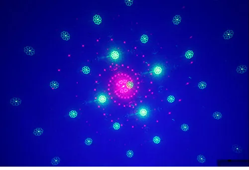 3 Salida Nuevo 48 Gobos эффекты Дискотека Luz Laser красный зеленый синий лучи лазеры Освещение