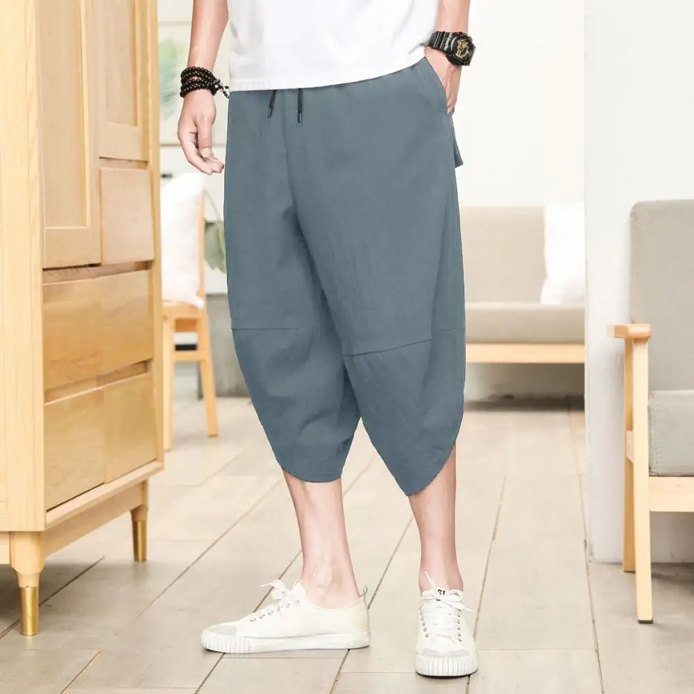 

Baggy Cotton Linen Harem Pants Men Hip-hop Women Plus Size Wide Leg Trousers New Casual Vintage Long Pants Pantalon Hombre 2019