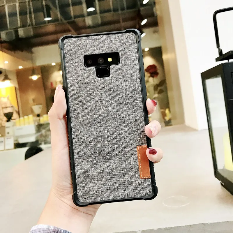 Phone Case Cover for Samsung Galaxy Note9 S9 S8 Plus Note8 Vintage Fabric Thin Coque Note 9 8 S8plus Cases |